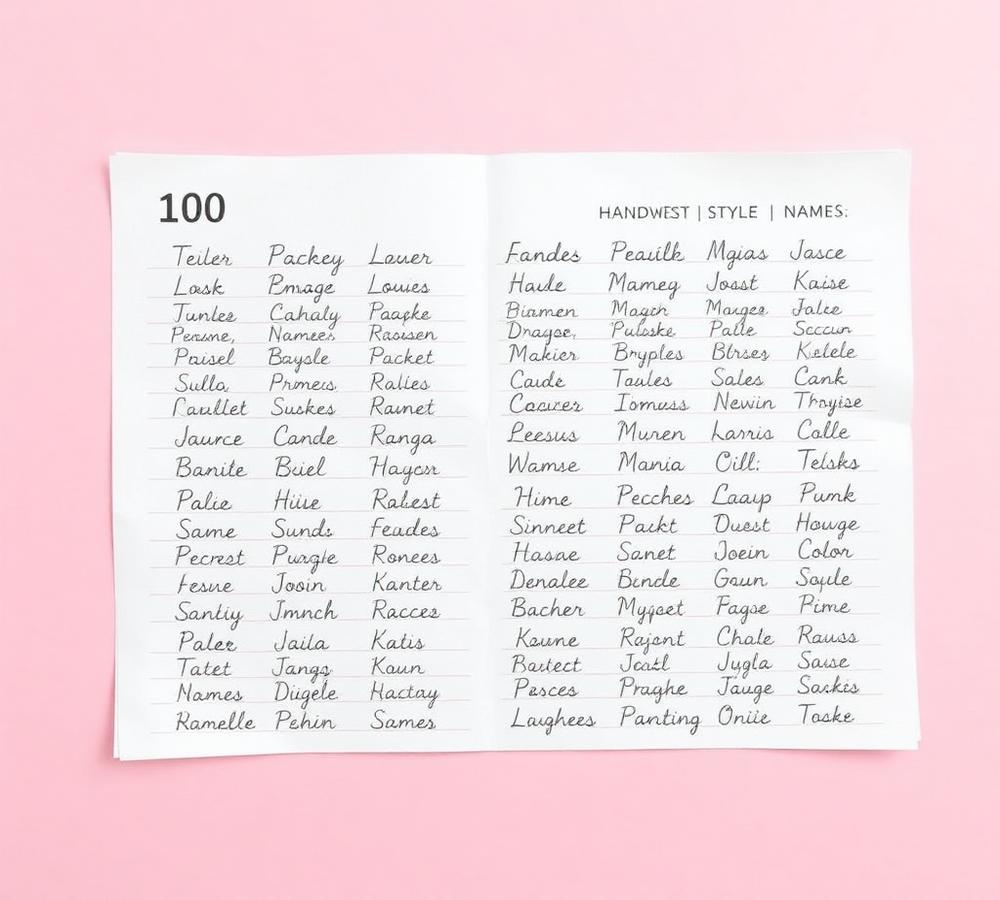 Cartela com mais de 100 nomes editáveis
